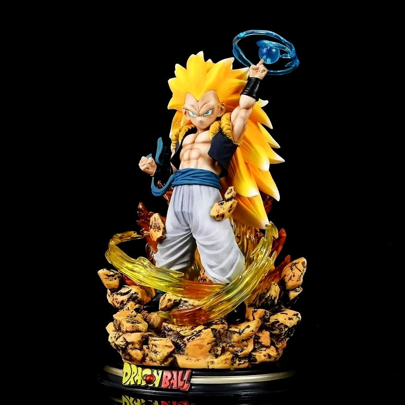 Dragon Ball Z Goku Super Saiyan Figura - 22 cm, 0.9 kg - pose dinámica con efecto energético