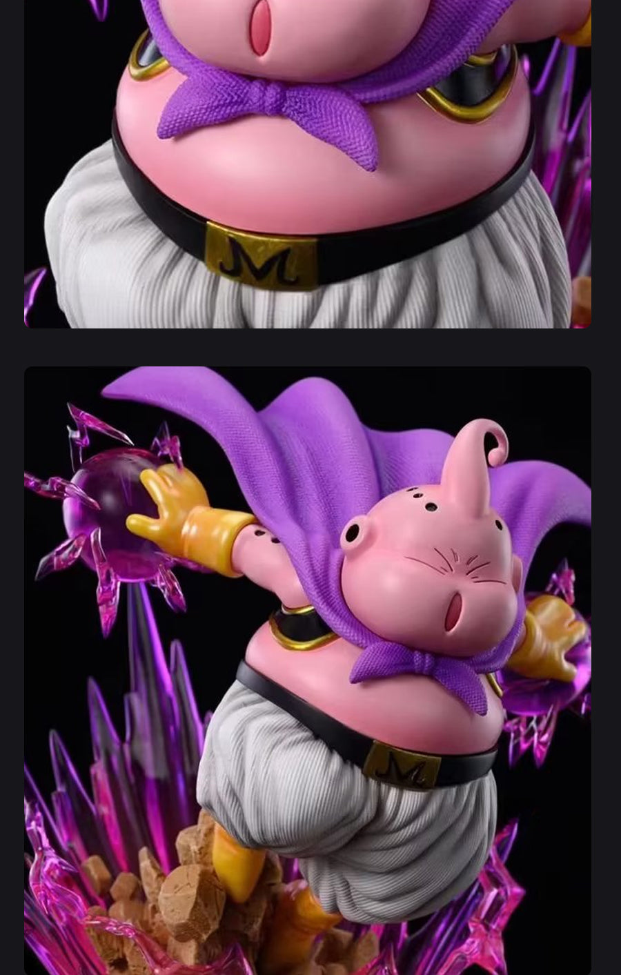 Dragon Ball Z Majin Buu Figura - 20 cm, 0.7 kg - pose impresionante con esfera de energía