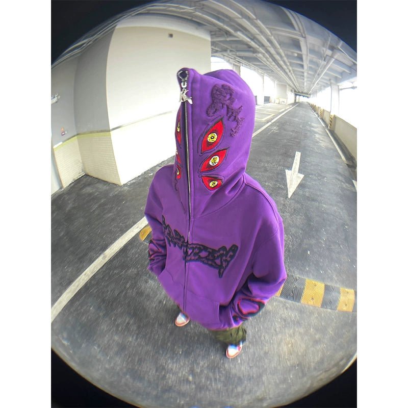 Demon Slayer Full Zip Hoodie - Seakoff