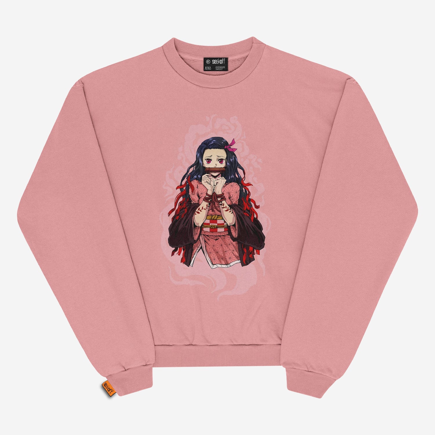 Demon Slayer Nezuko Kamado Oversized Sweatshirt | Premium Anime Apparel - Seakoff