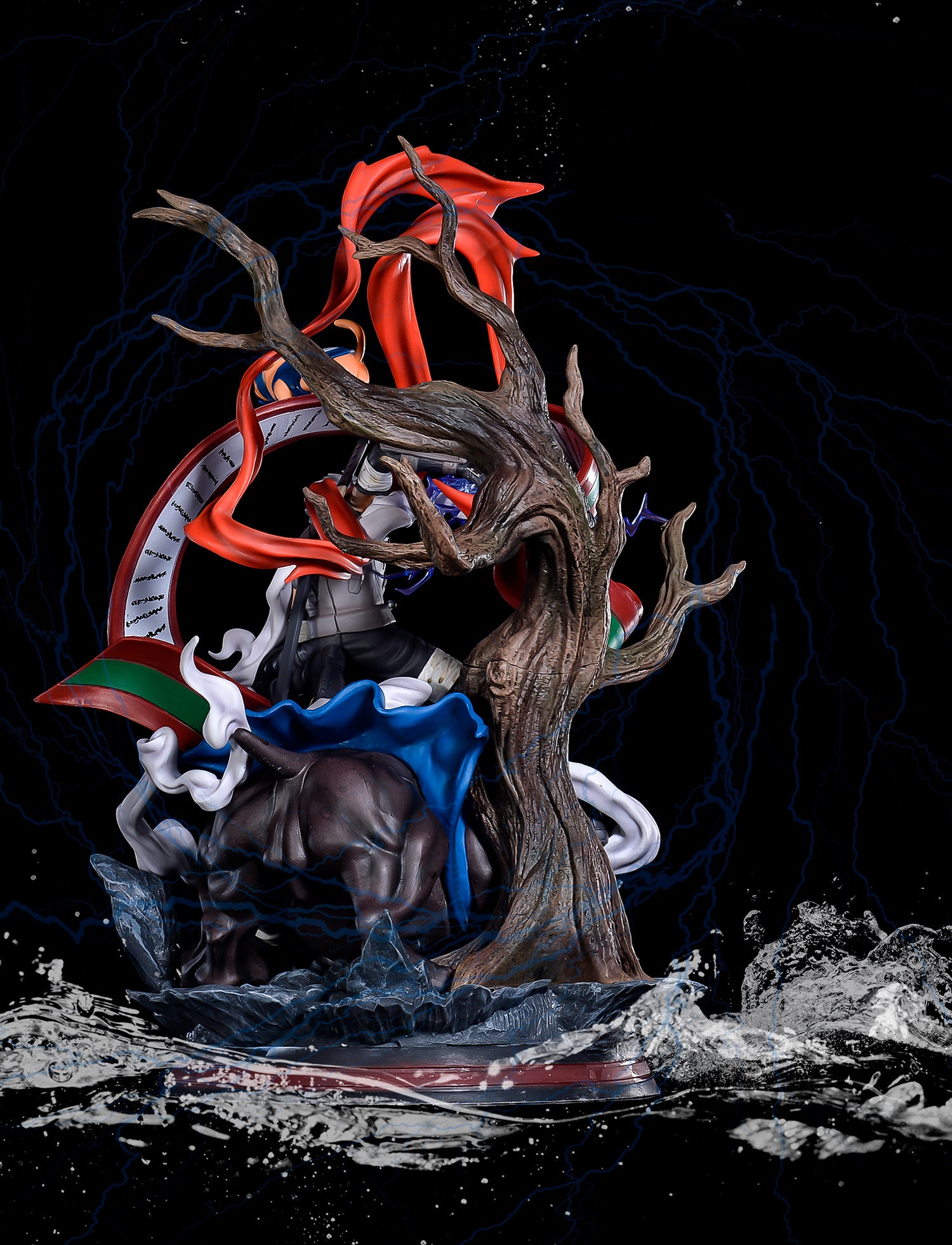 Figura de acción Kakashi Hatake - 41 cm | PVC premium con jutsu de invocación y perro