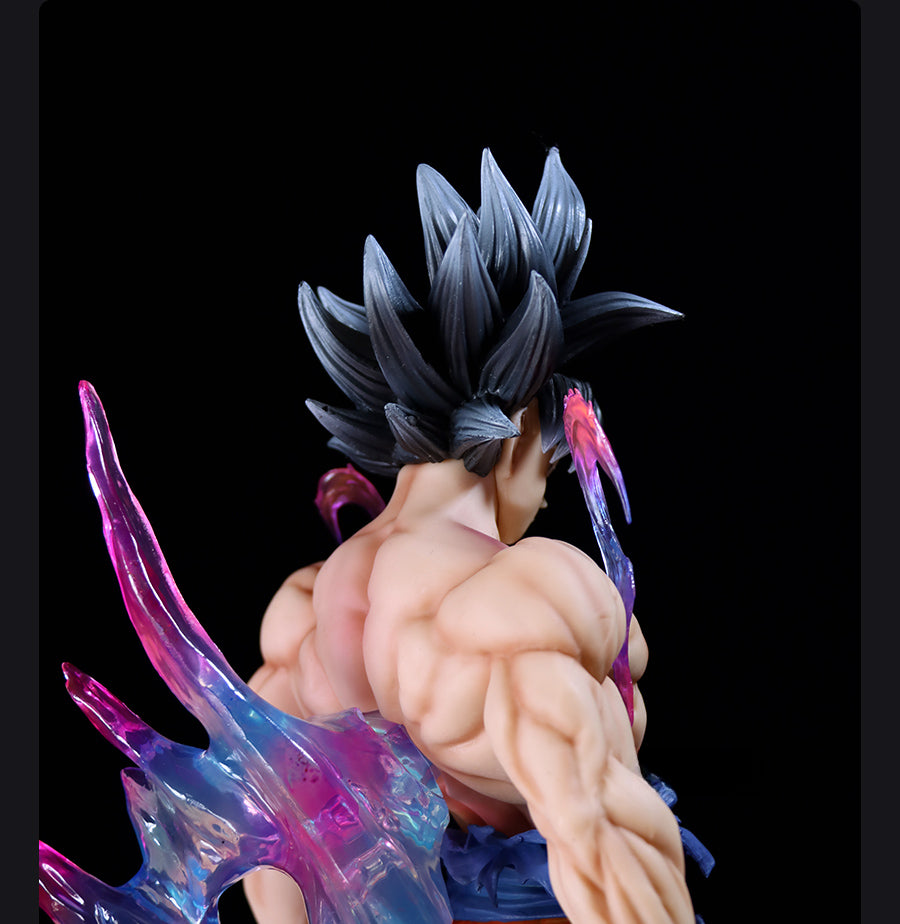 SUPER SAIYAN GOKU Figura coleccionable de 3 cabezas-50 cm Dragon Ball Z, alto detalle, 4 kg