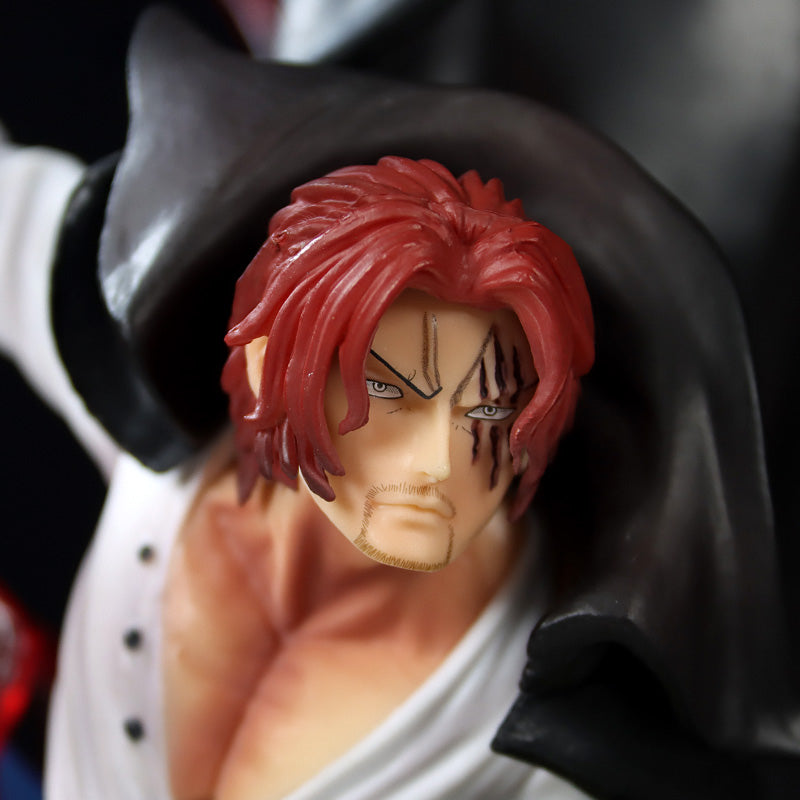 Estatueta de ação de Shanks - 32 cm com efeitos de energia vermelha - colecionável de uma peça