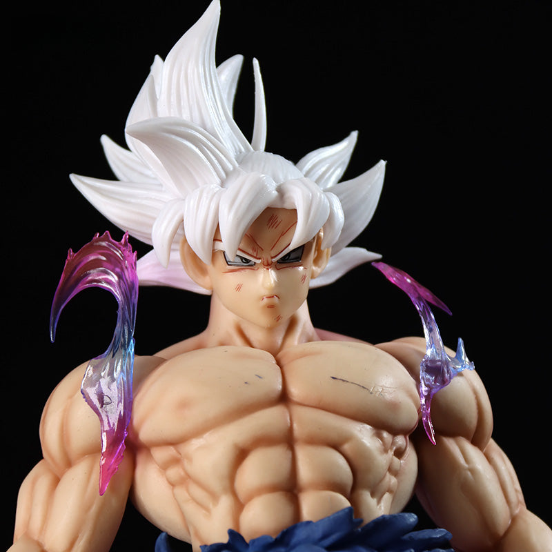 SUPER SAIYAN GOKU Figura coleccionable de 3 cabezas-50 cm Dragon Ball Z, alto detalle, 4 kg