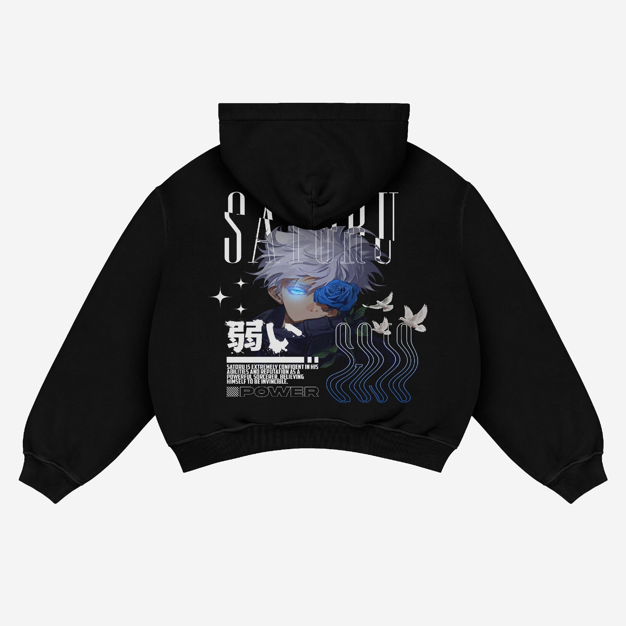 Exclusive Satoru Gojo Power Anime Hoodie - High - Quality Jujutsu Kaisen Apparel - Seakoff