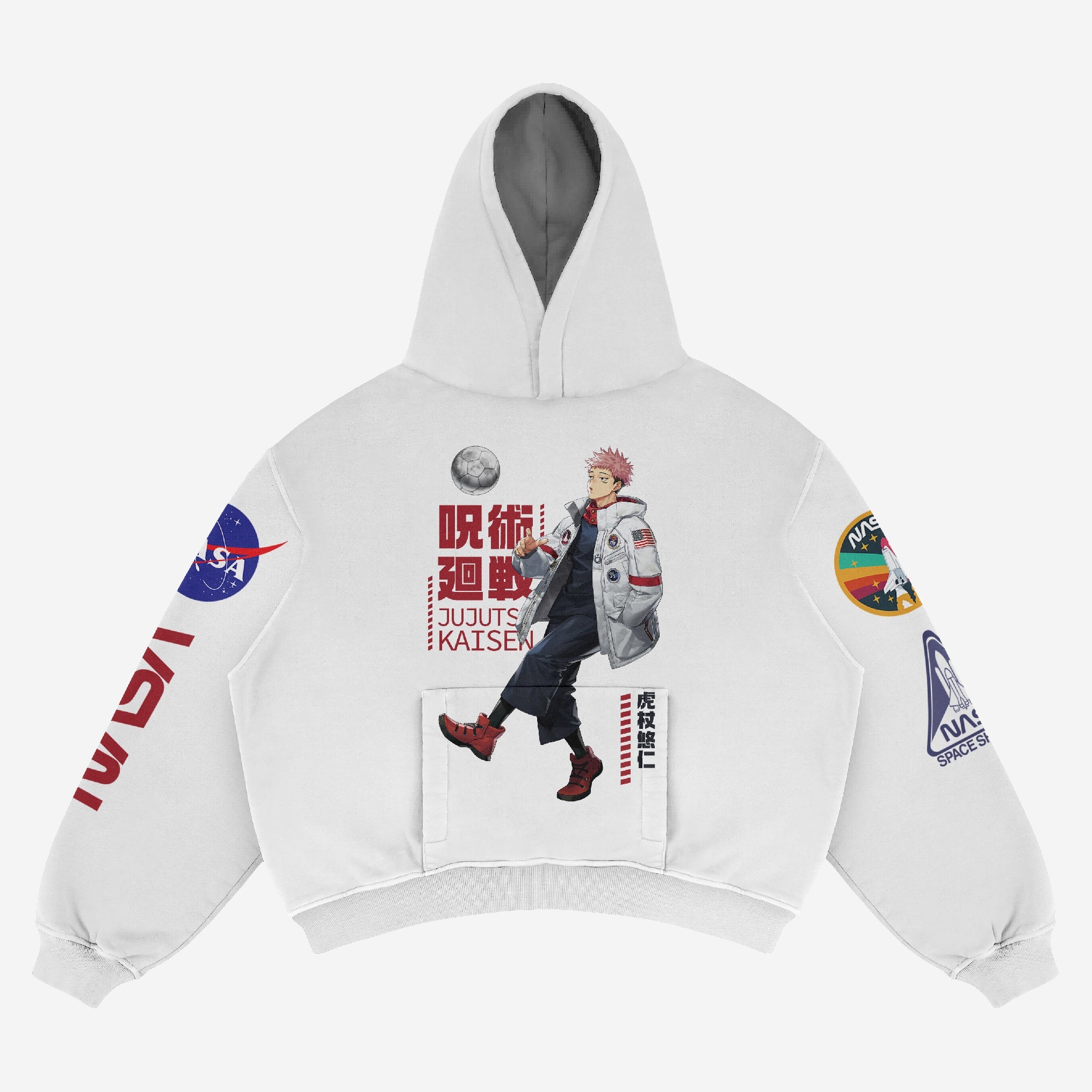 Exclusive Yuji Itadori NASA Anime Hoodie - High - Quality Jujutsu Kaisen Apparel - Seakoff