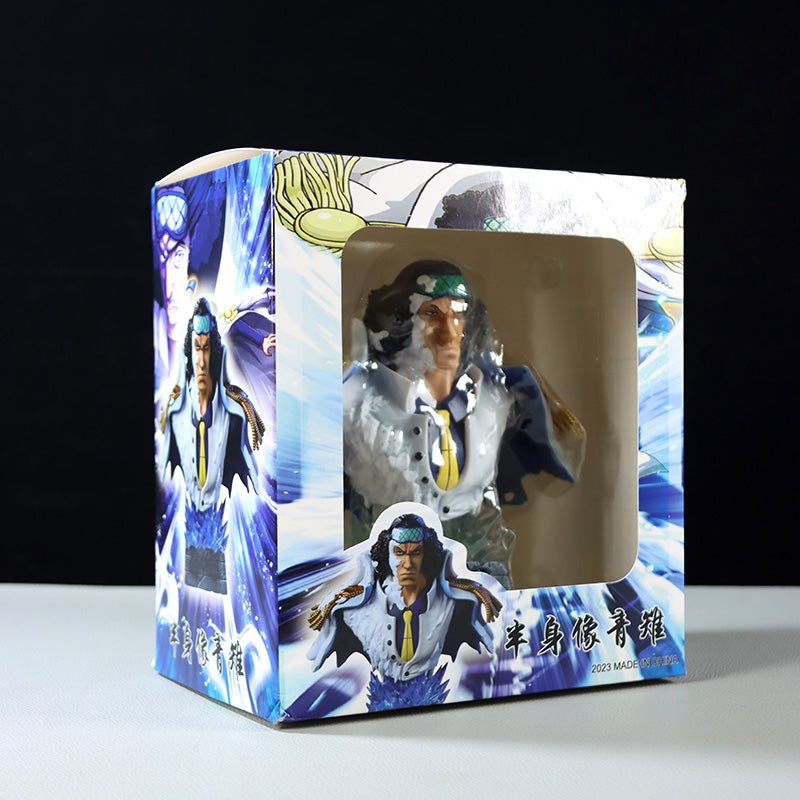 Conjunto de busto de almirantes marinhos - conjunto de 16 cm de 3 com uniformes detalhados - colecionável de uma peça