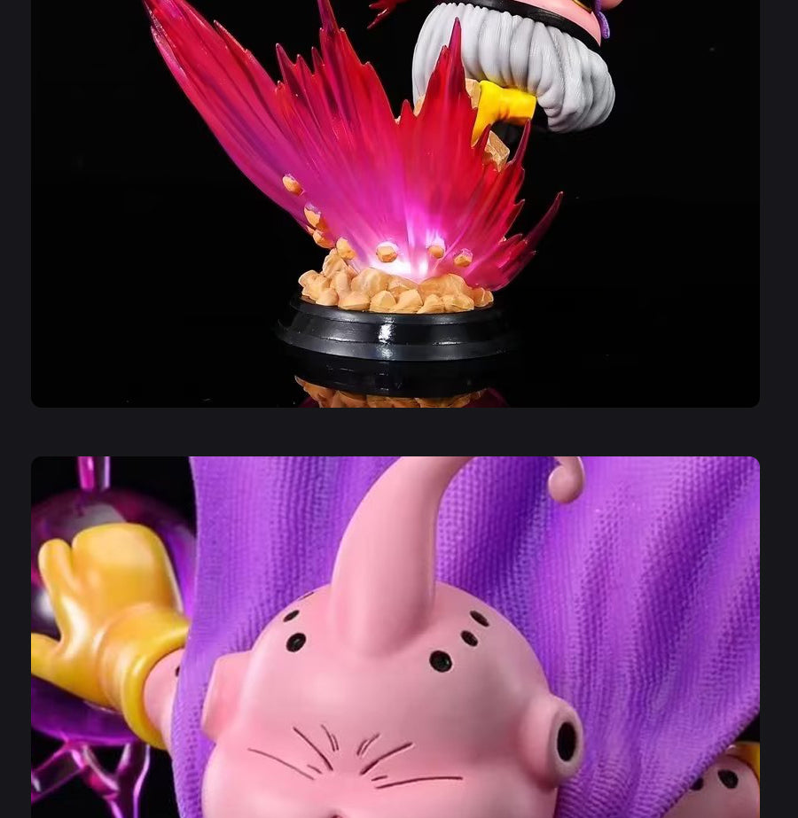 Dragon Ball Z Majin Buu Figura - 20 cm, 0.7 kg - pose impresionante con esfera de energía