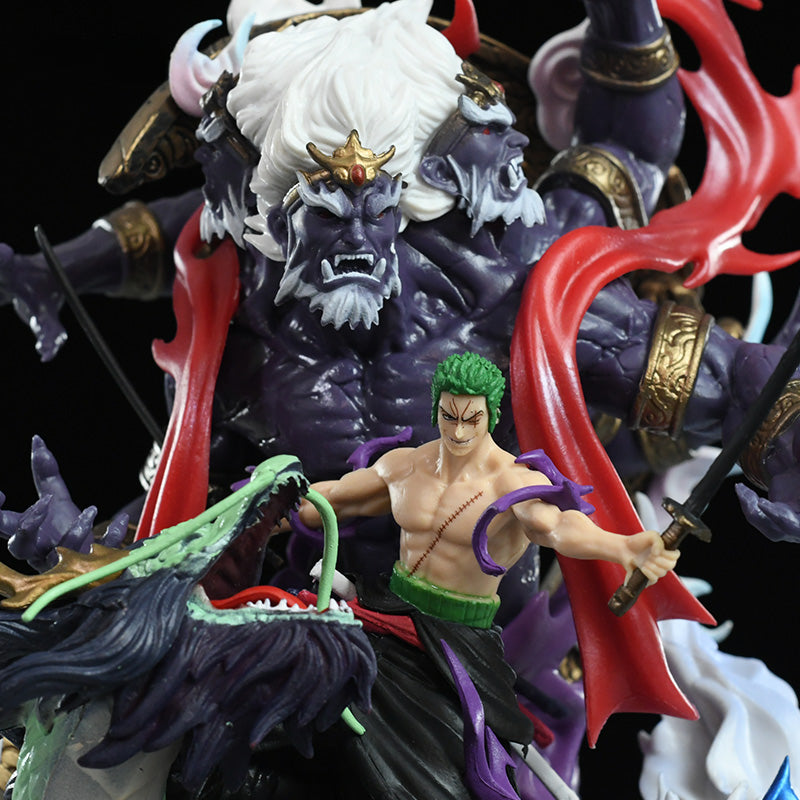 Figura de acción de Zoro con cabeza reemplazable - 22 cm | Una pieza