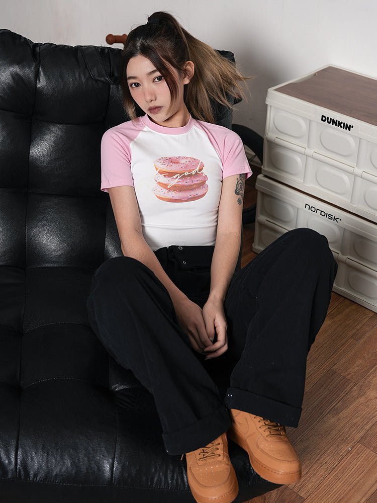 Graphic Crop Tee - Seakoff