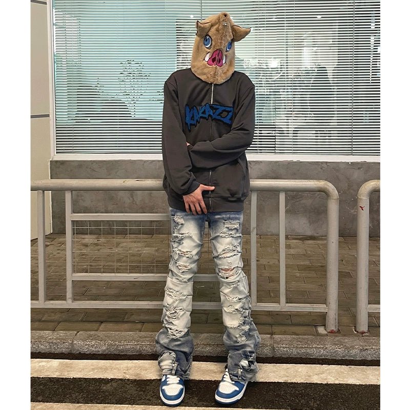 Hashibira Inosuke Full Zip Hoodie - Seakoff