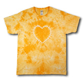 Heart Pattern Tie Dye T - Shirts for Men and Women - Vibrant and Comfortable Casual Wear - Seakoff