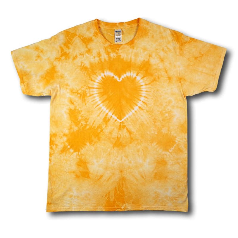 Heart Pattern Tie Dye T - Shirts for Men and Women - Vibrant and Comfortable Casual Wear - Seakoff