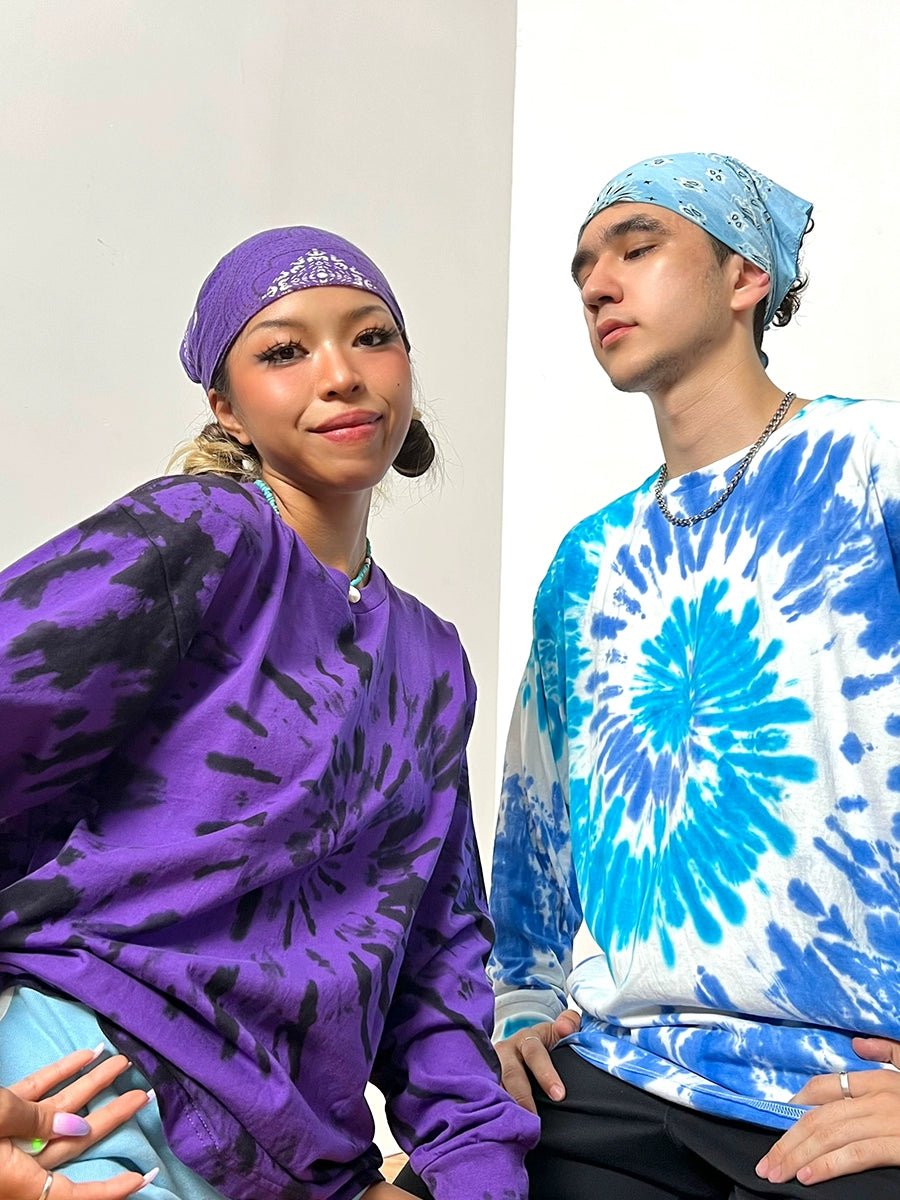 Long Sleeve Tie Dye T - Shirts for Men and Women - Vibrant and Comfortable Casual Wear - Seakoff