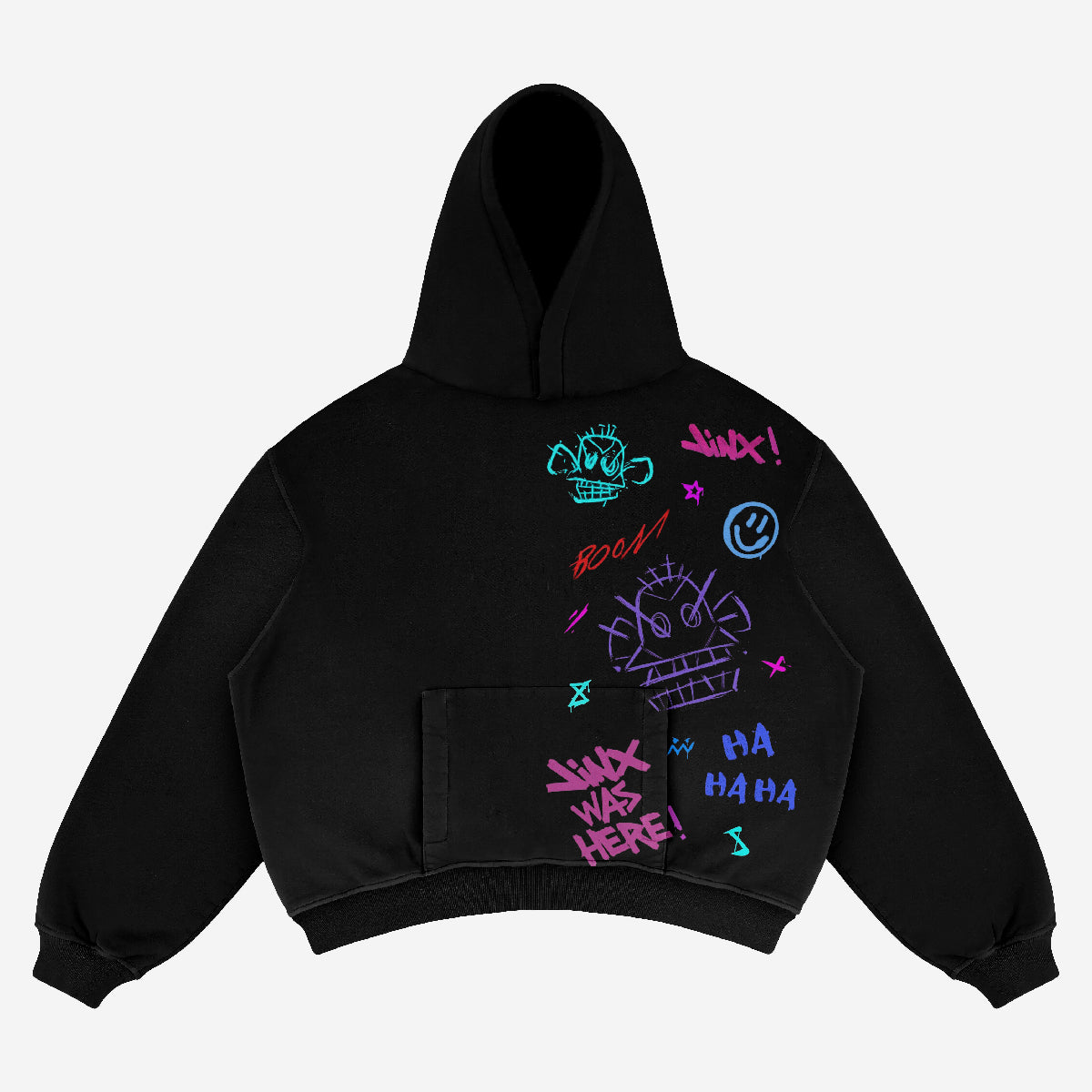 Sudadera con capucha de gran tamaño inspirada en Arcane Jinx-ropa
