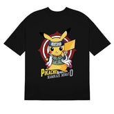 Naruto Shippuden Pikachu Minato Crossover Graphic T - Shirt - Anime Mashup Apparel - Seakoff