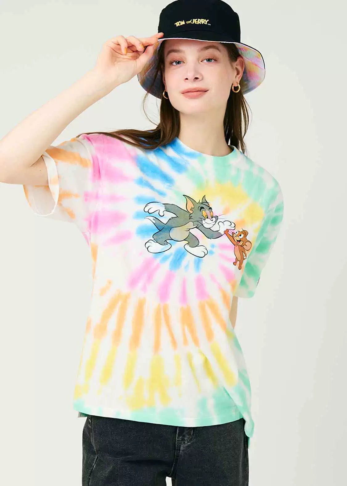 Tom and Jerry Tie Dye T - Shirts for Men and Women - Fun and Comfortable Casual Wear - Seakoff