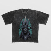 Vintage Solo Leveling Anime Graphic Tee - Monarch of Frost Design | Premium Quality Shirt - Seakoff