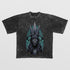 Vintage Solo Leveling Anime Graphic Tee - Monarch of Frost Design | Premium Quality Shirt - Seakoff