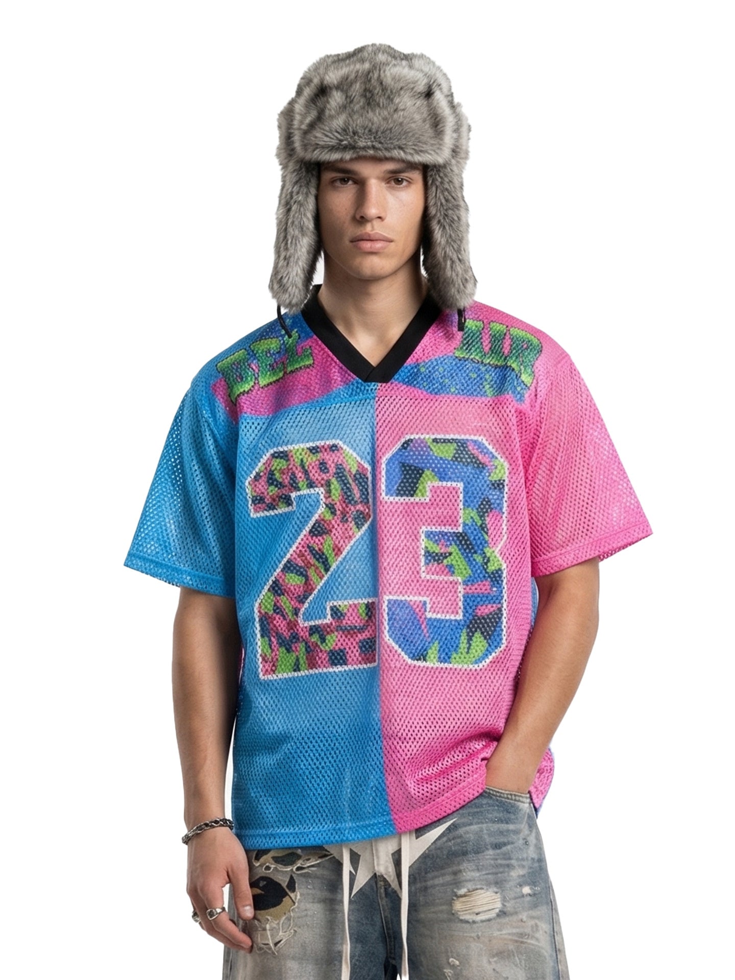 Omirad Hammers 23 Split-Color Mesh Jersey T-Shirt