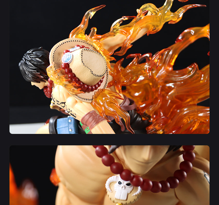 Ace Action Figurine – 24cm with Glowing Flames and Dynamic Pose, Limited Edition – One Piece Collectible