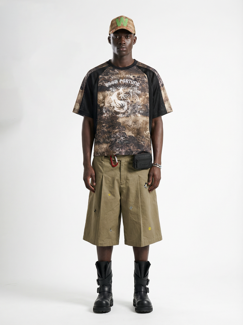 Omirad Desert Fortune Graphic Mesh Performance Tee