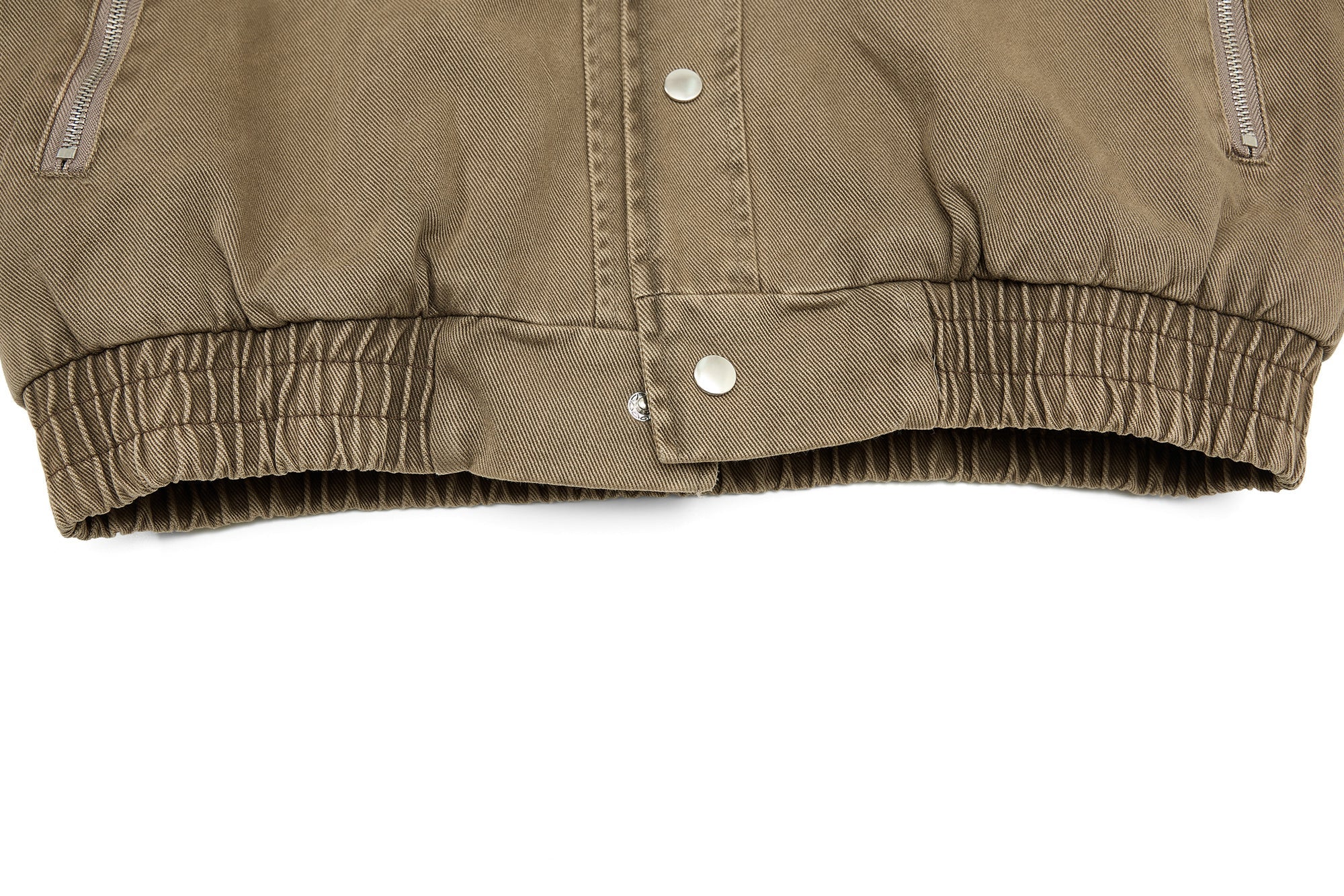 Omirad Layered Utility Bomber Jacket with Faux Fur Collar