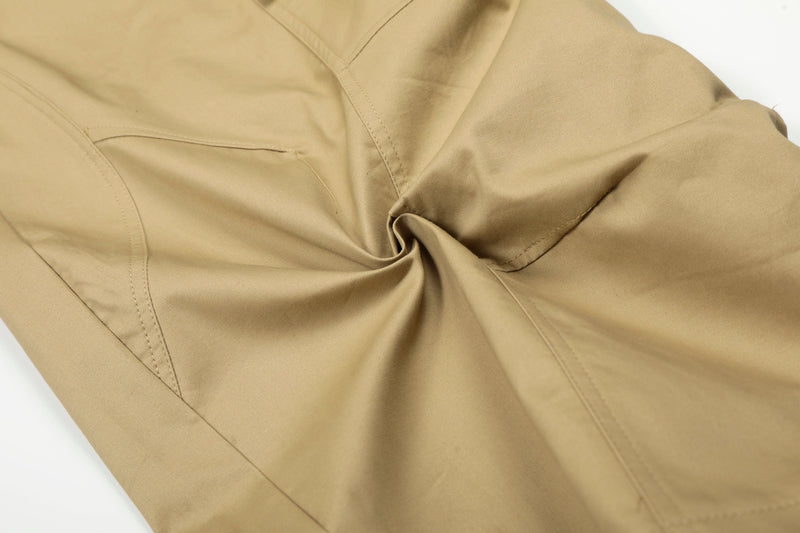 Omirad Curved Seam Cargo Pants – Khaki Wide Leg