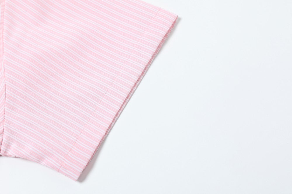 Omirad Puppy For You Striped Boxy Short-Sleeve Shirt