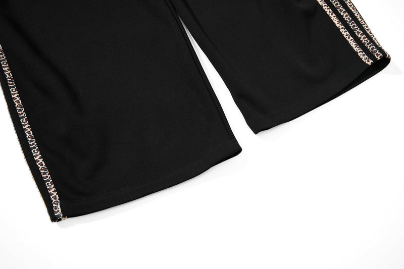 Omirad Gothic Cross Track Pants | Wide-Leg Streetwear
