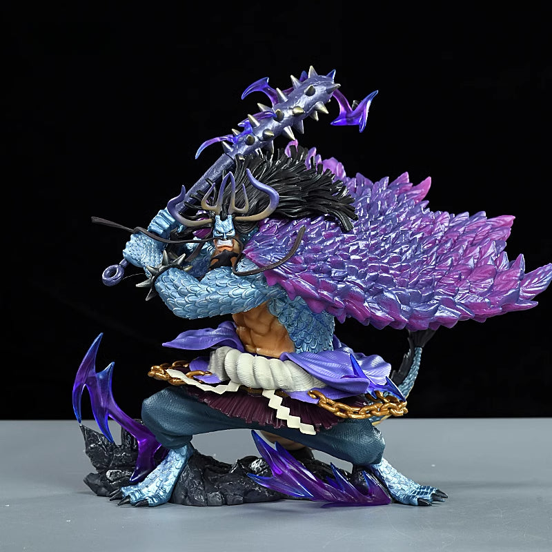 Kaido Dragon Form Action Figurine – 27cm with Spiked Armor and Weapon, Limited Edition – Perfect for One Piece Fans