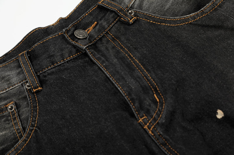 Omirad Vintage Wash Barrel Leg Jeans | Distressed Streetwear