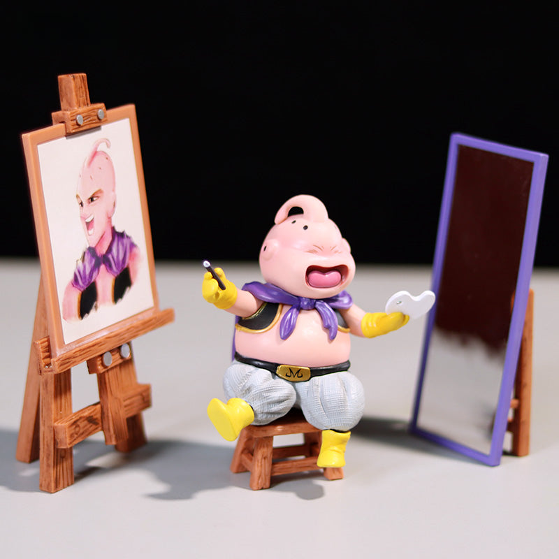 Majin Buu Artist Collectible Figure – Dragon Ball Z, 14cm, Cute Artist Set