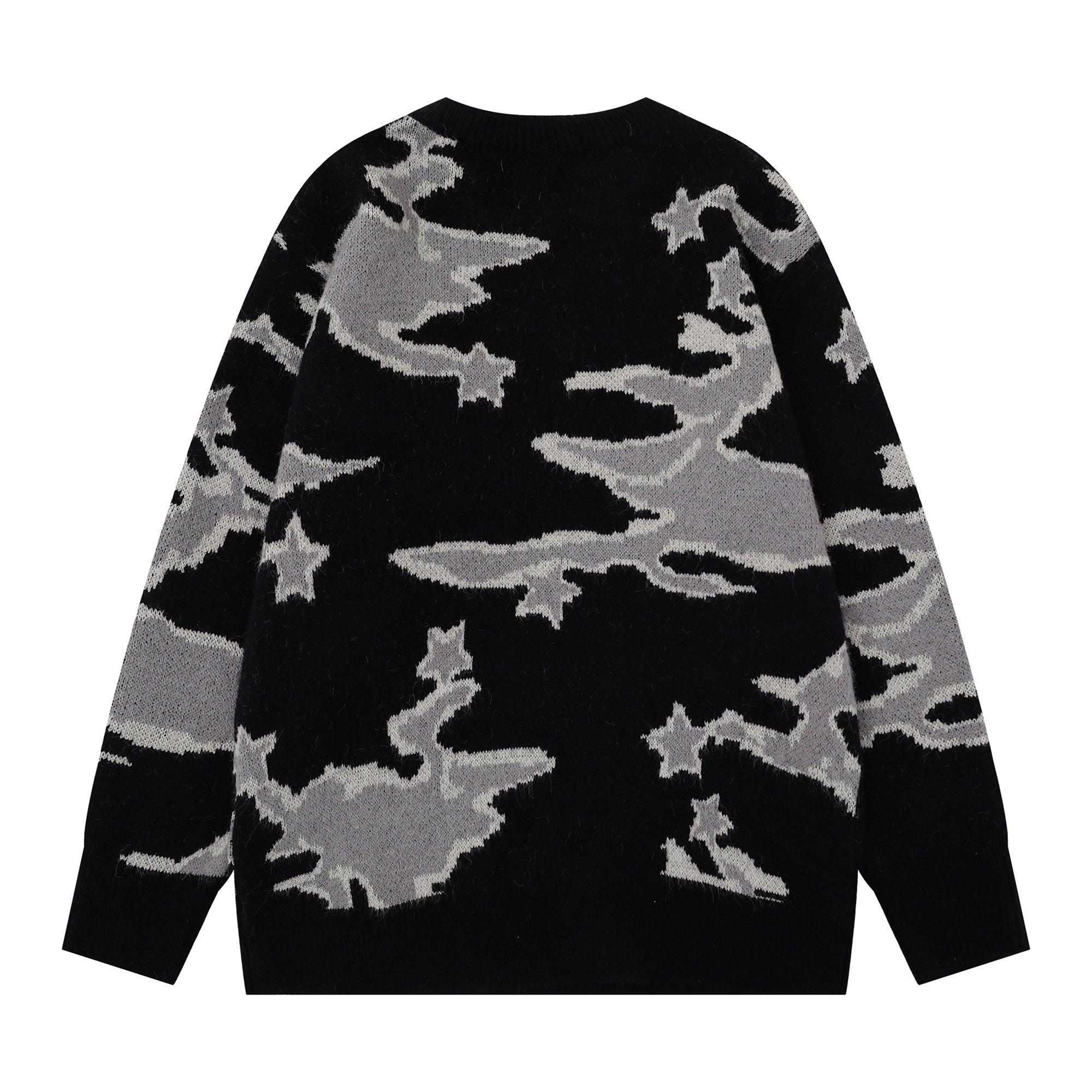 Omirad Camo Knit Sweater | Gothic Streetwear Pullover
