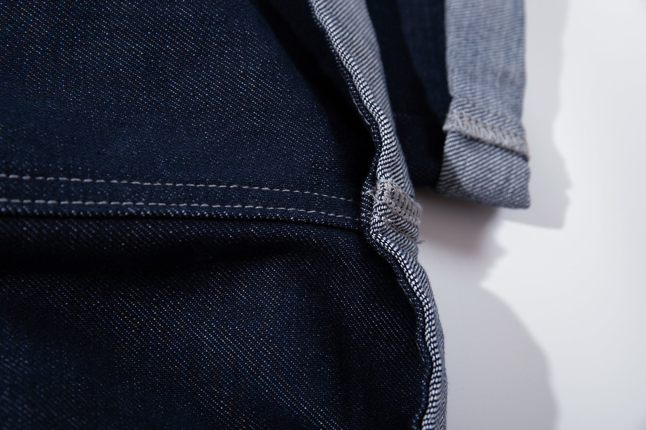 Omirad Utility Wide-Leg Jeans | Cuffed Deep-Indigo Denim