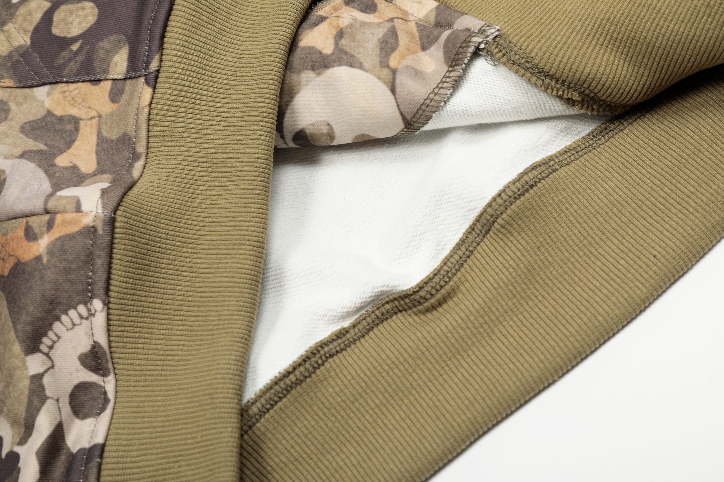 Skull Camo Fur-Trim Hoodie Bomber Jacket | Omirad