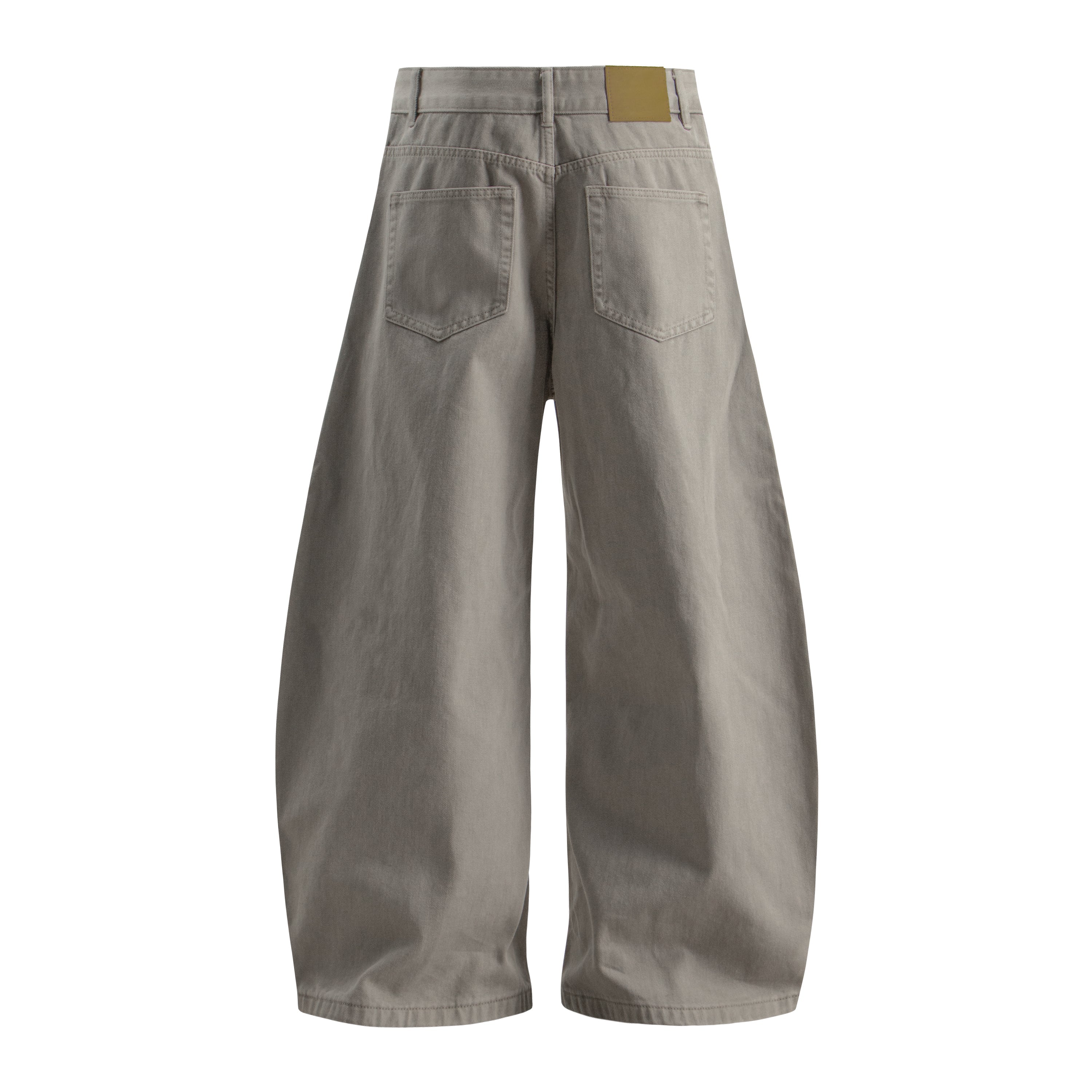 Panel Washed Wide-Leg Denim Pants | Streetwear Jeans