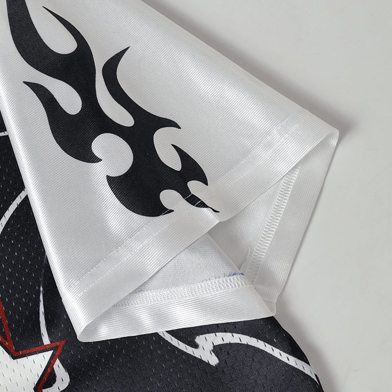 Swirl Camo Streetwear Football Jersey | Number 24 Graphic