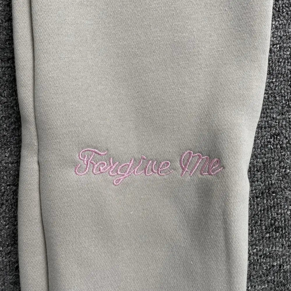 Syna World Cream Joggers with Pink Drawstring