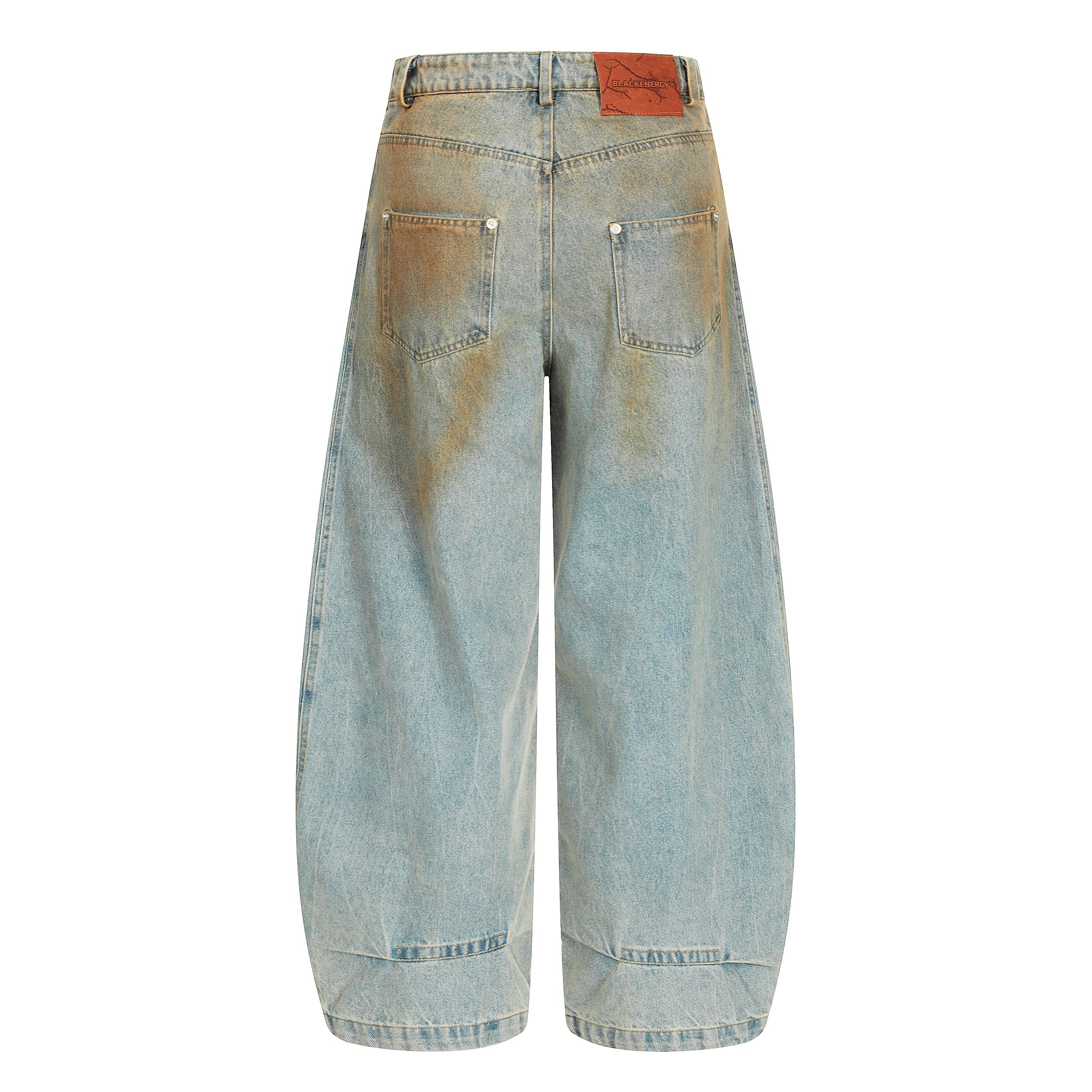 Omirad Washed Barrel Leg Denim Pants | Vintage Streetwear Jeans