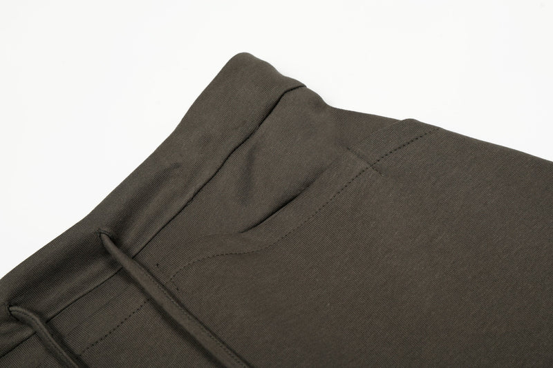 Omirad Essential Wide-Leg Relaxed Knit Pants | Olive