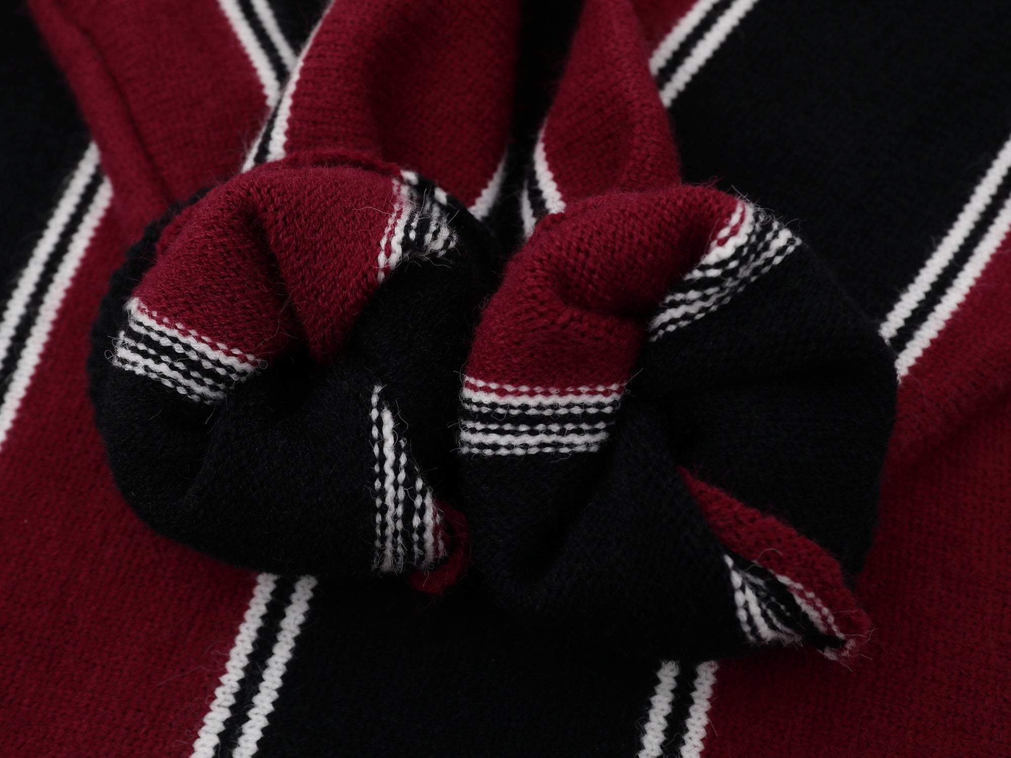 Collegiate Stripe Knit Sweater | Varsity Retro Pullover