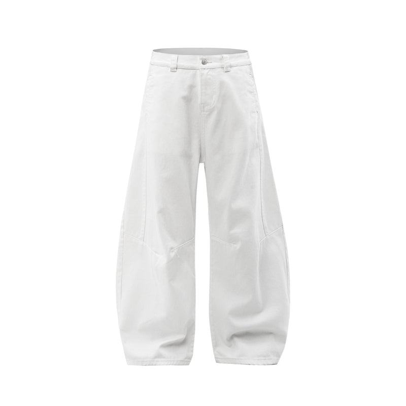 Omirad Sculpted Wide Leg Balloon Pants | 100% Cotton