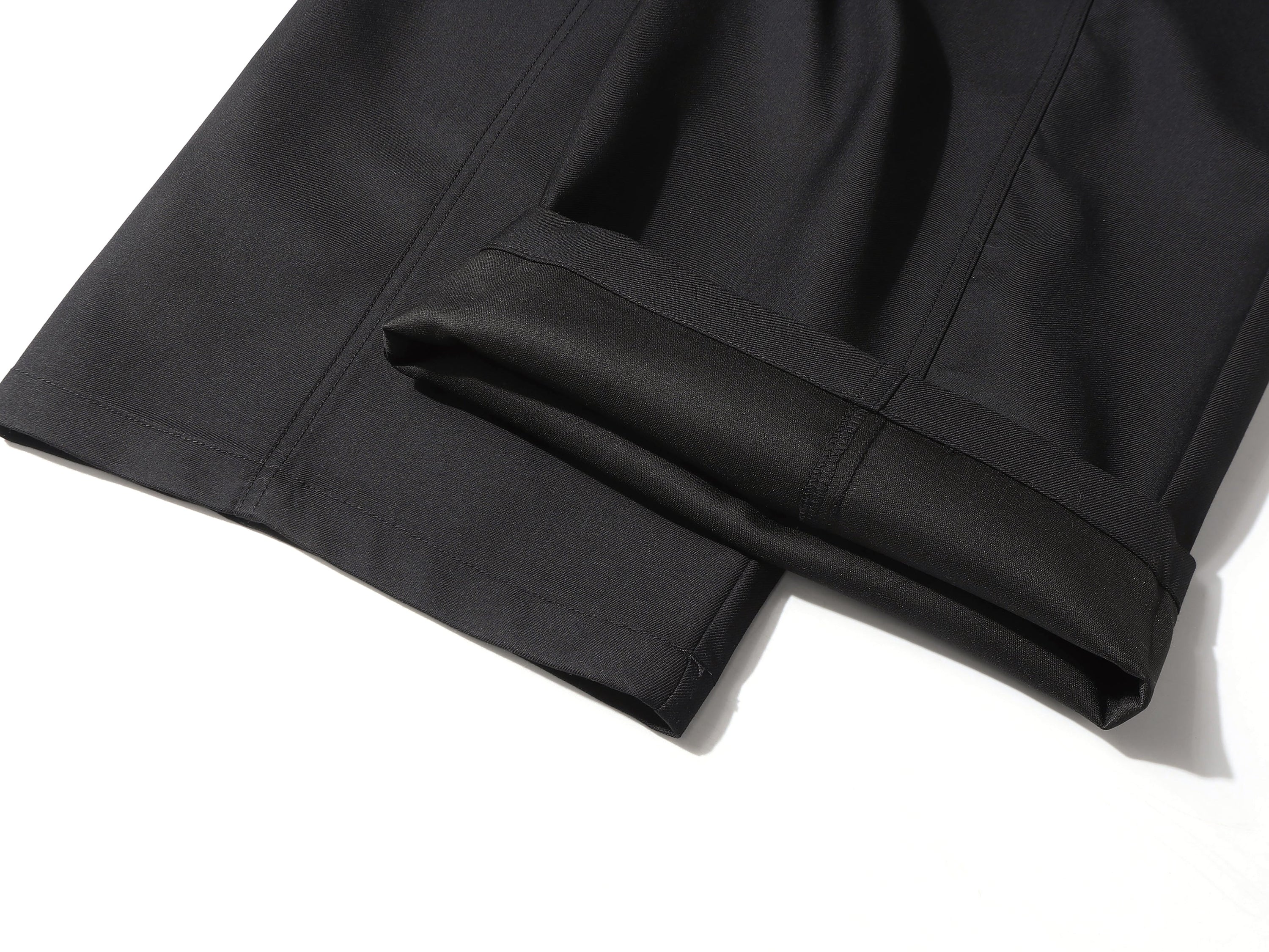Multi-Button Barrel Wide-Leg Trousers | Sculpted Silhouette