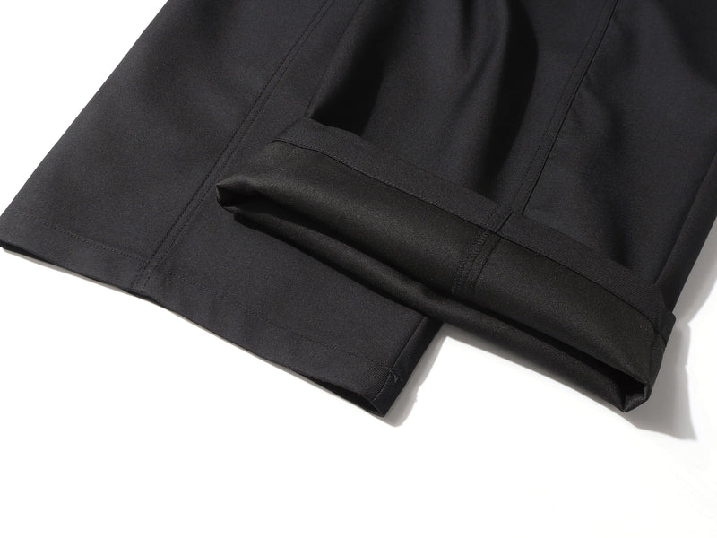 Multi-Button Barrel Wide-Leg Trousers | Sculpted Silhouette