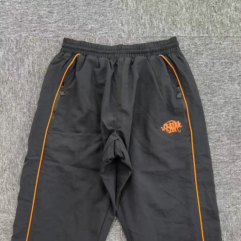 Syna World Black Orange Piping Jogger Pants