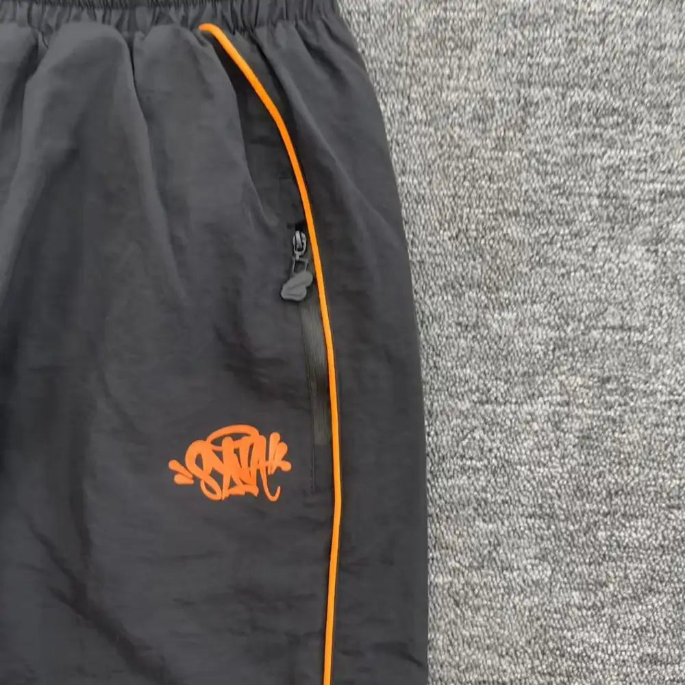 Syna World Black Orange Piping Jogger Pants