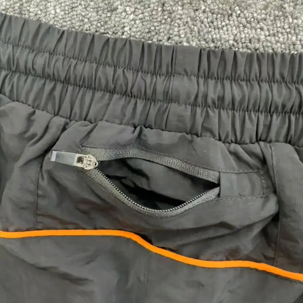 Syna World Black Orange Piping Jogger Pants