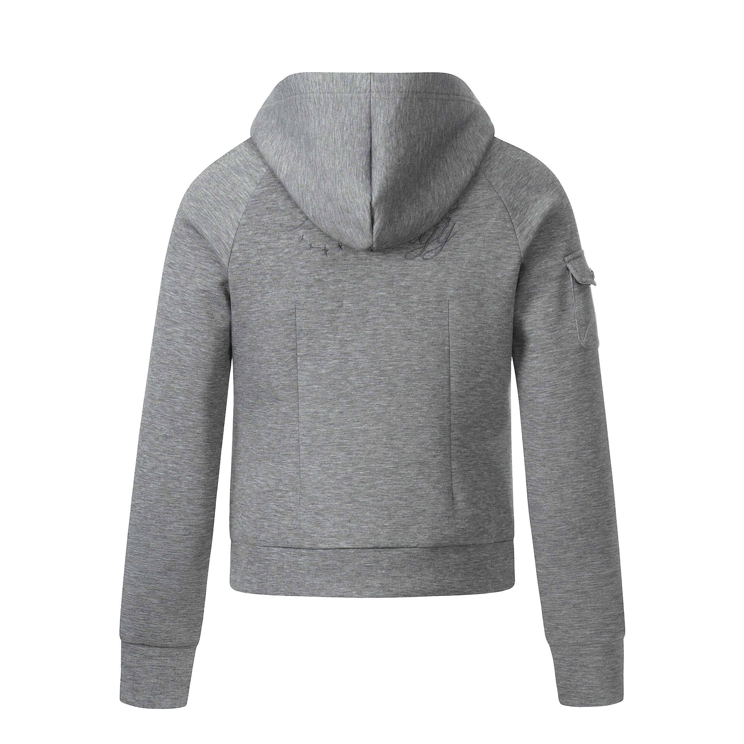Omirad Double-Layer Zip-Up Hoodie | Grey Leopard Inner