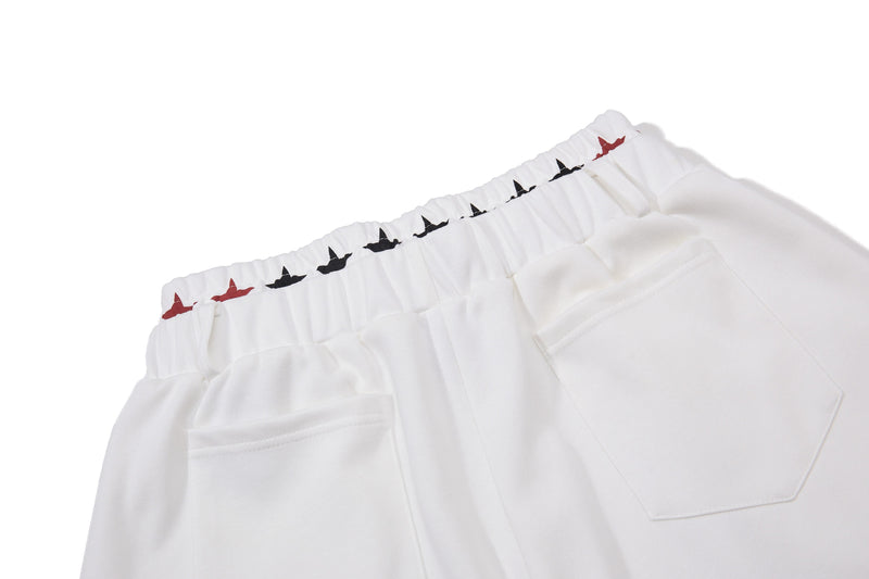 Omirad Vintage Stripe Graphic Wide-Leg Sweatpants